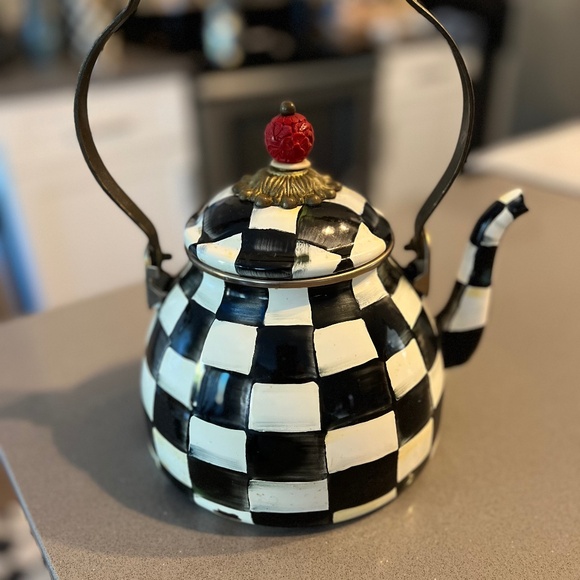 Mac-Kenzie- Childs Other - MacKenzie-Childs Courtly Check Two-Quart Tea Kettle